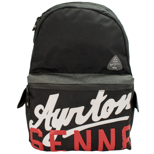 Ayrton Senna Rucksack Vintage schwarz